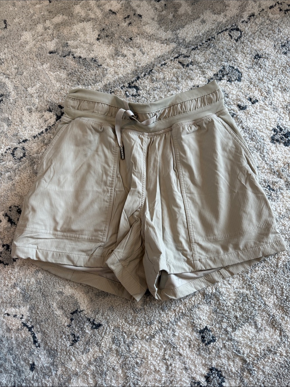 lululemon athletica Women's Tan Performance Drawstring Shorts
